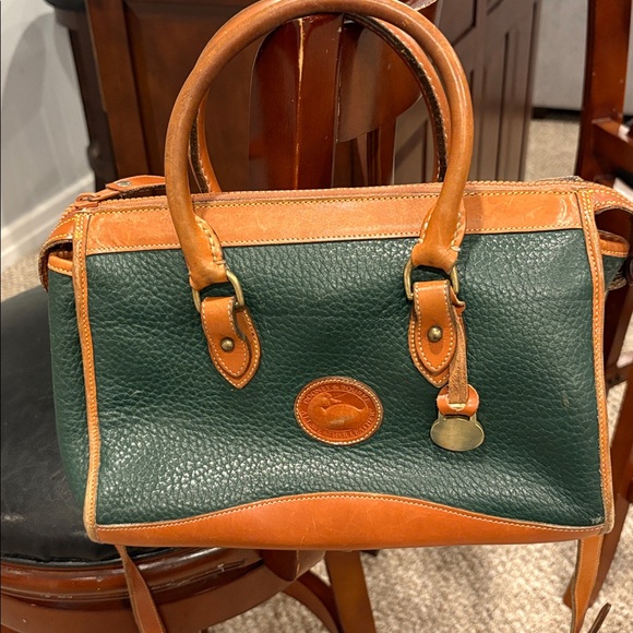 Dooney & Bourke Handbags - Dooney & Bourke Dark Green Pebbled Leather Bag, Pure Quality, Very Good Cond